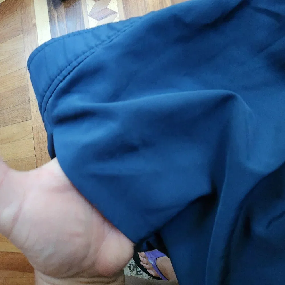 Eddie Bauer Navy Elastic Waist Tennis Skirt With Front Pockets Size Large